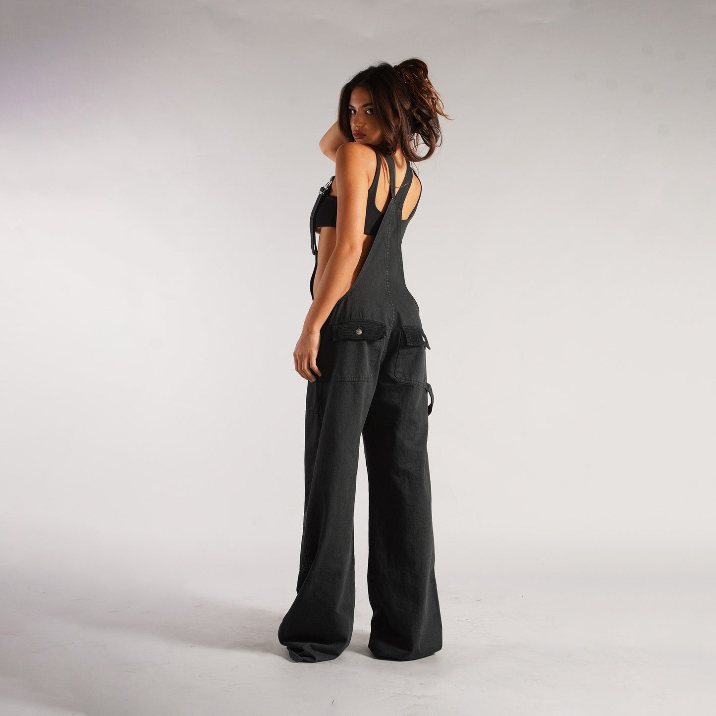 Overalls Backless Vintage Full Length Jeans.