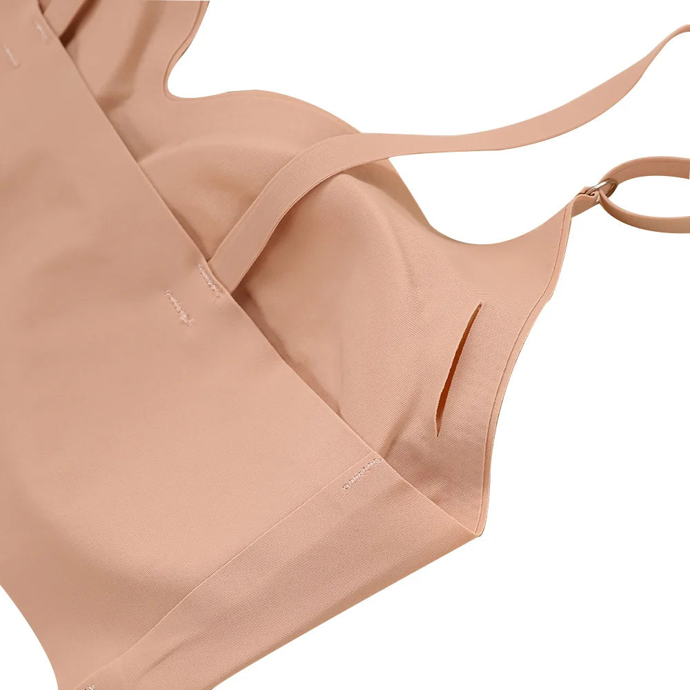 Seamless Wireless Bras, Soft & Comfy Solid Bra With Removable Pads, Women's Lingerie & Underwear