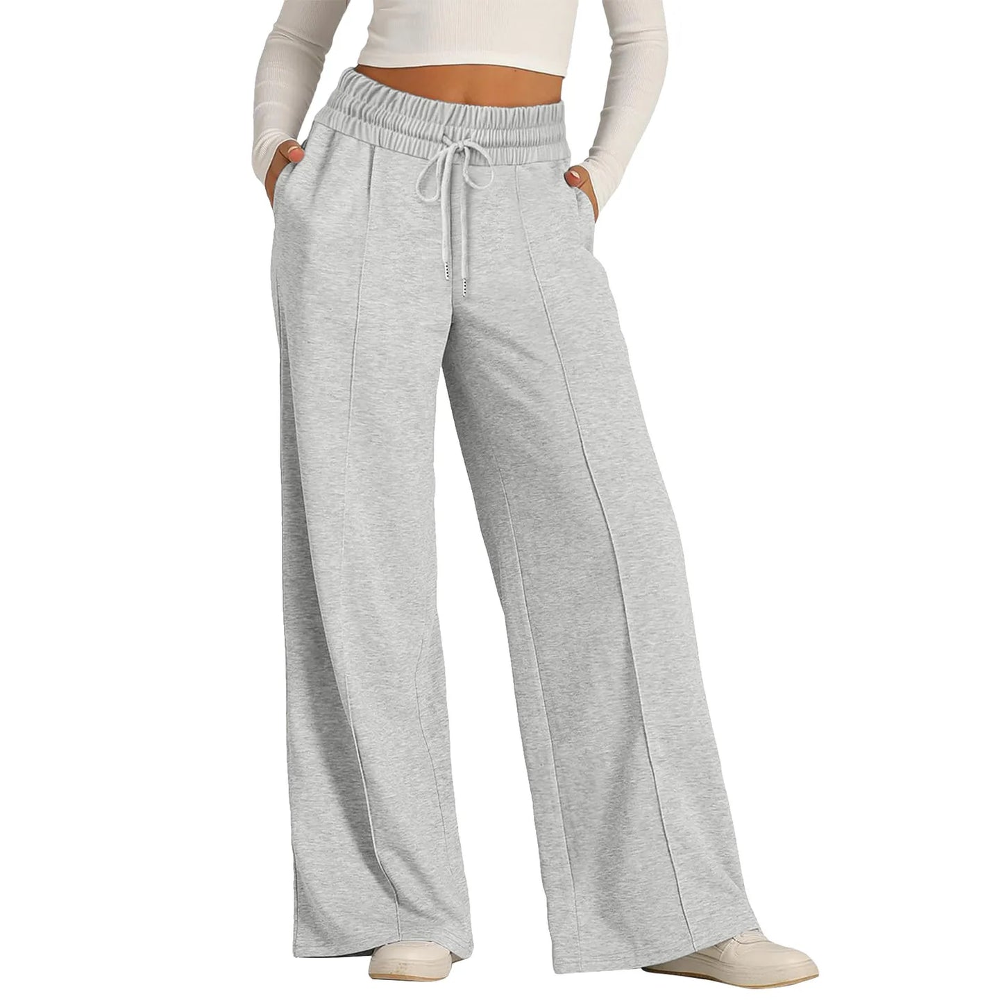 Casual Loose Wide Leg Trousers.