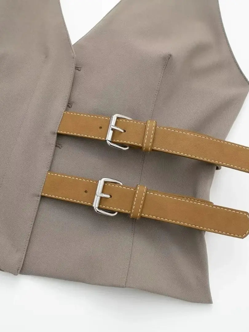 Vest Sleeveless Backless for stylish women.