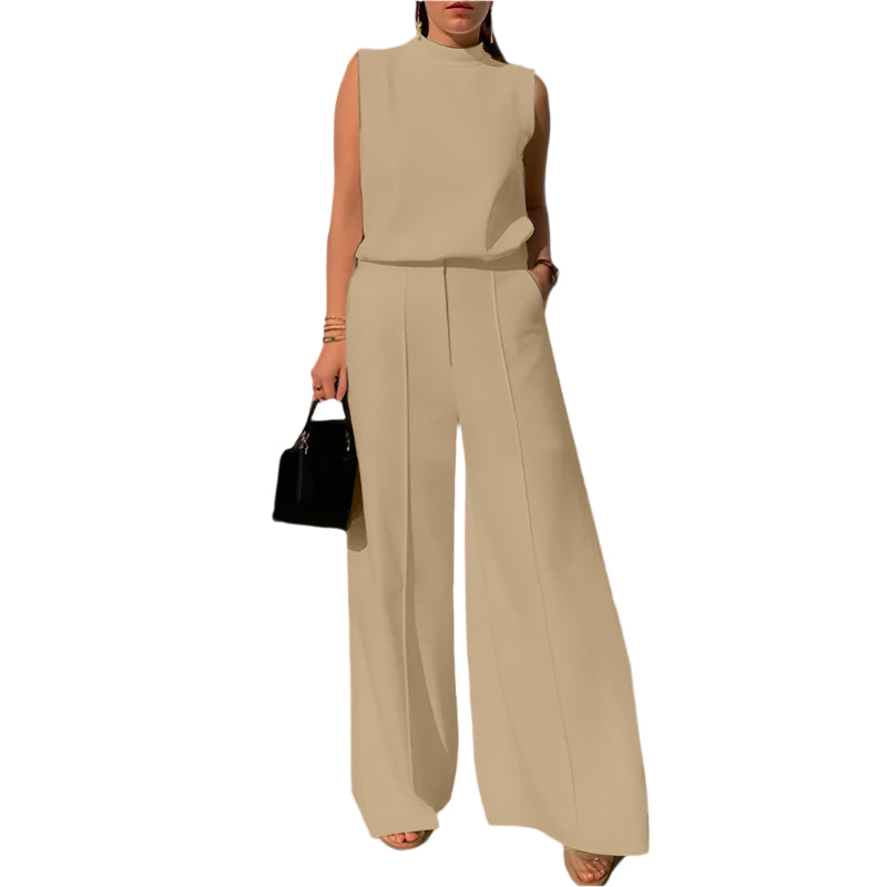 Elegant 2 Pieces Sets, Tank Top and Wide Leg Pant.