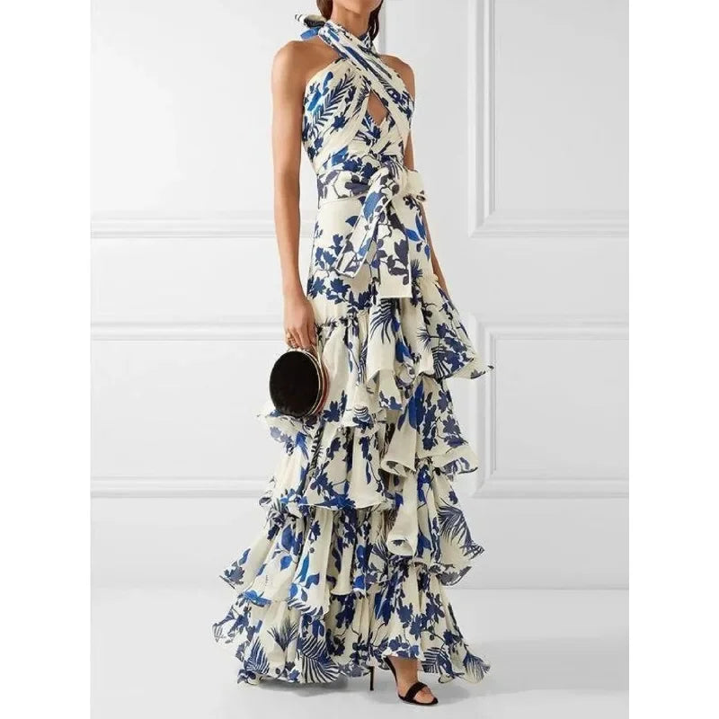 Lace-up Lolita Large Swing, Long Loose Dress.