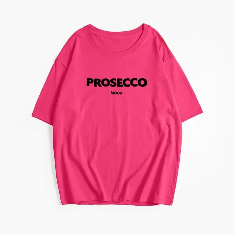 Plus Size, Elegant O-Neck Cotton Letter Graphic Printed T-Shirt