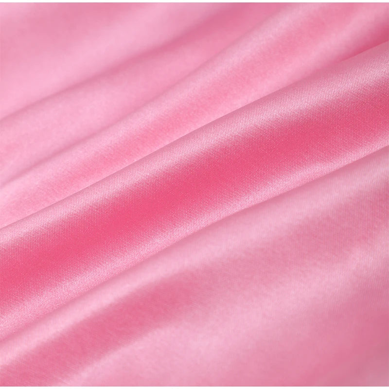 Pink Pleated Split Wrap Waist Maxi Dress.