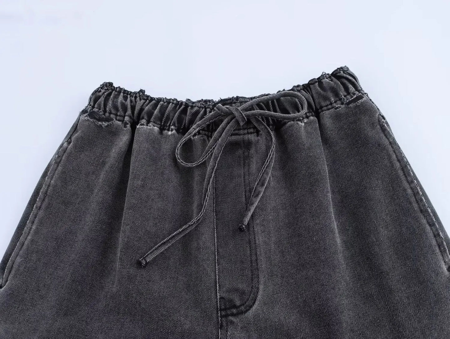 Vintage Denim Long Sleeve Coat Wide Leg Trousers.