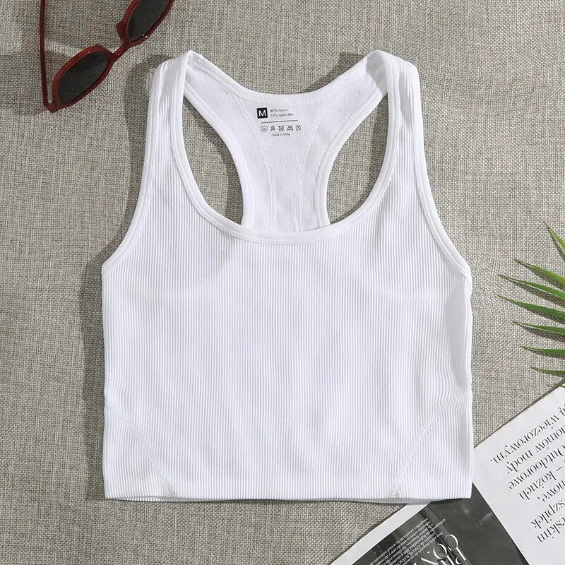 Yoga Seamless Knit Tank Top.
