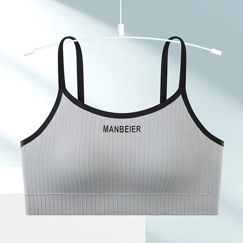 Seamless Sports Bra, Comfy & Breathable Running Workout Tank Bra.