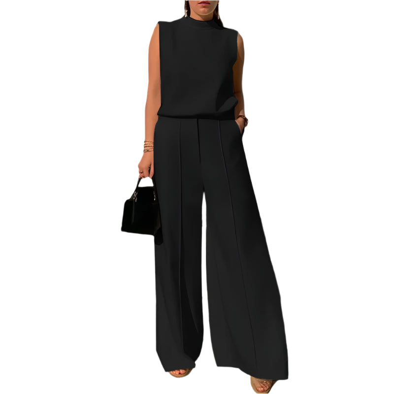 Elegant 2 Pieces Sets, Tank Top and Wide Leg Pant.