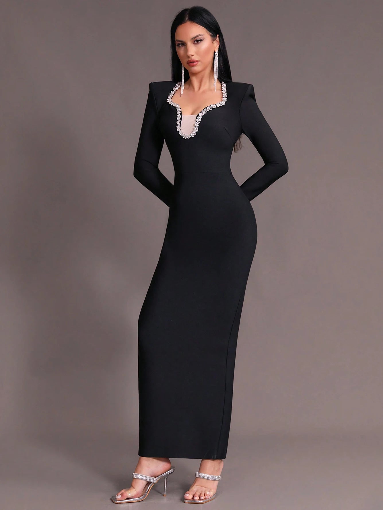 Maxi Elegant Dress With High Fashion.