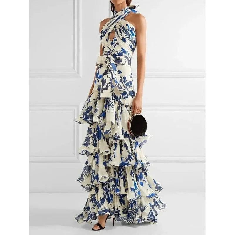 Lace-up Lolita Large Swing, Long Loose Dress.