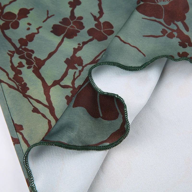 Vintage Low Rise Straight Midi Skirt.