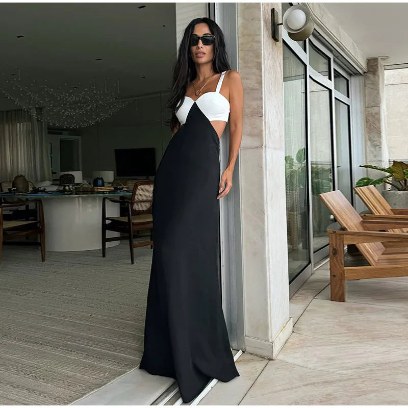 Long, Sleeveless Bodycon Maxi Dress.