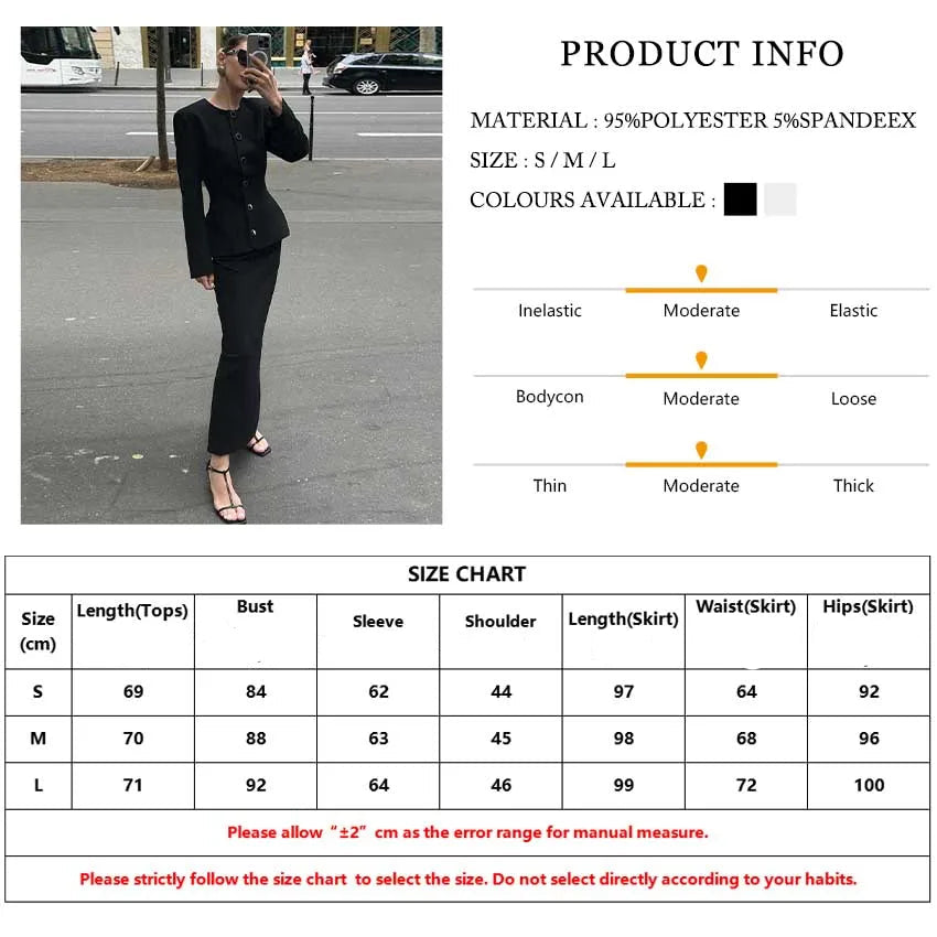 Slim Black 2Piece Sets