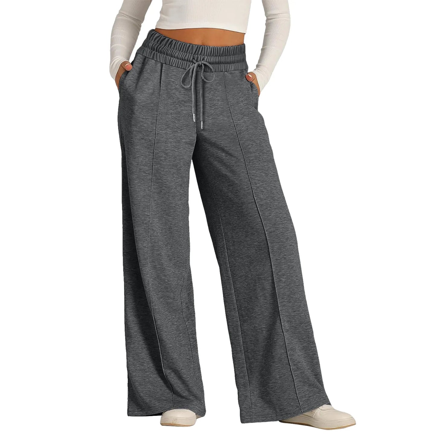 Casual Loose Wide Leg Trousers.