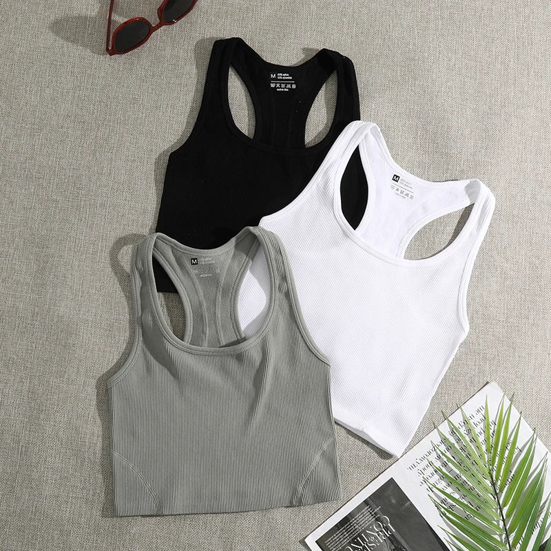 Yoga Seamless Knit Tank Top.