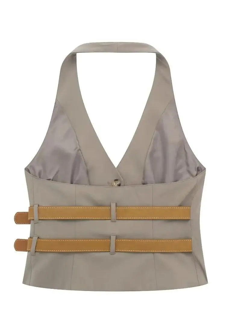 Vest Sleeveless Backless for stylish women.