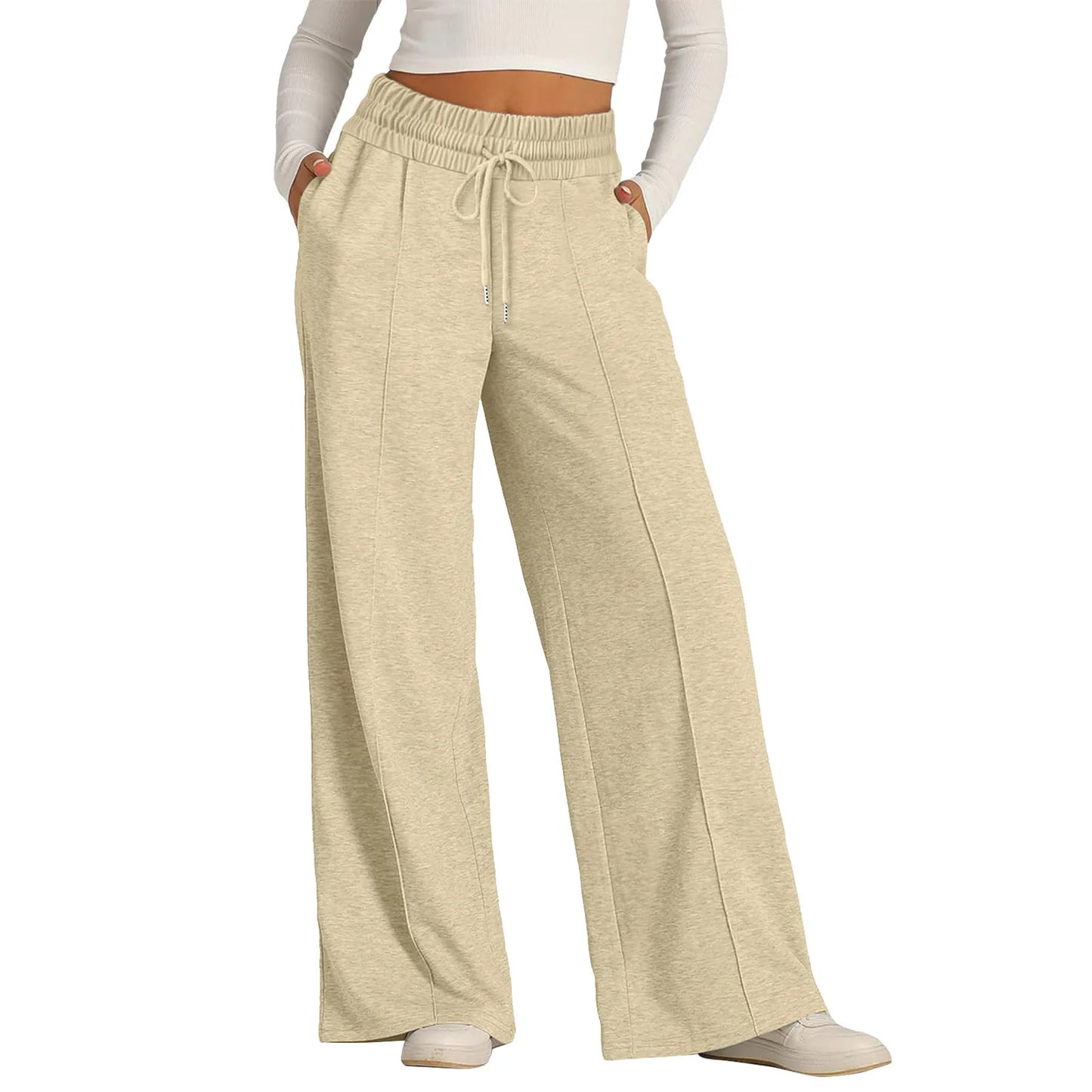Casual Loose Wide Leg Trousers.