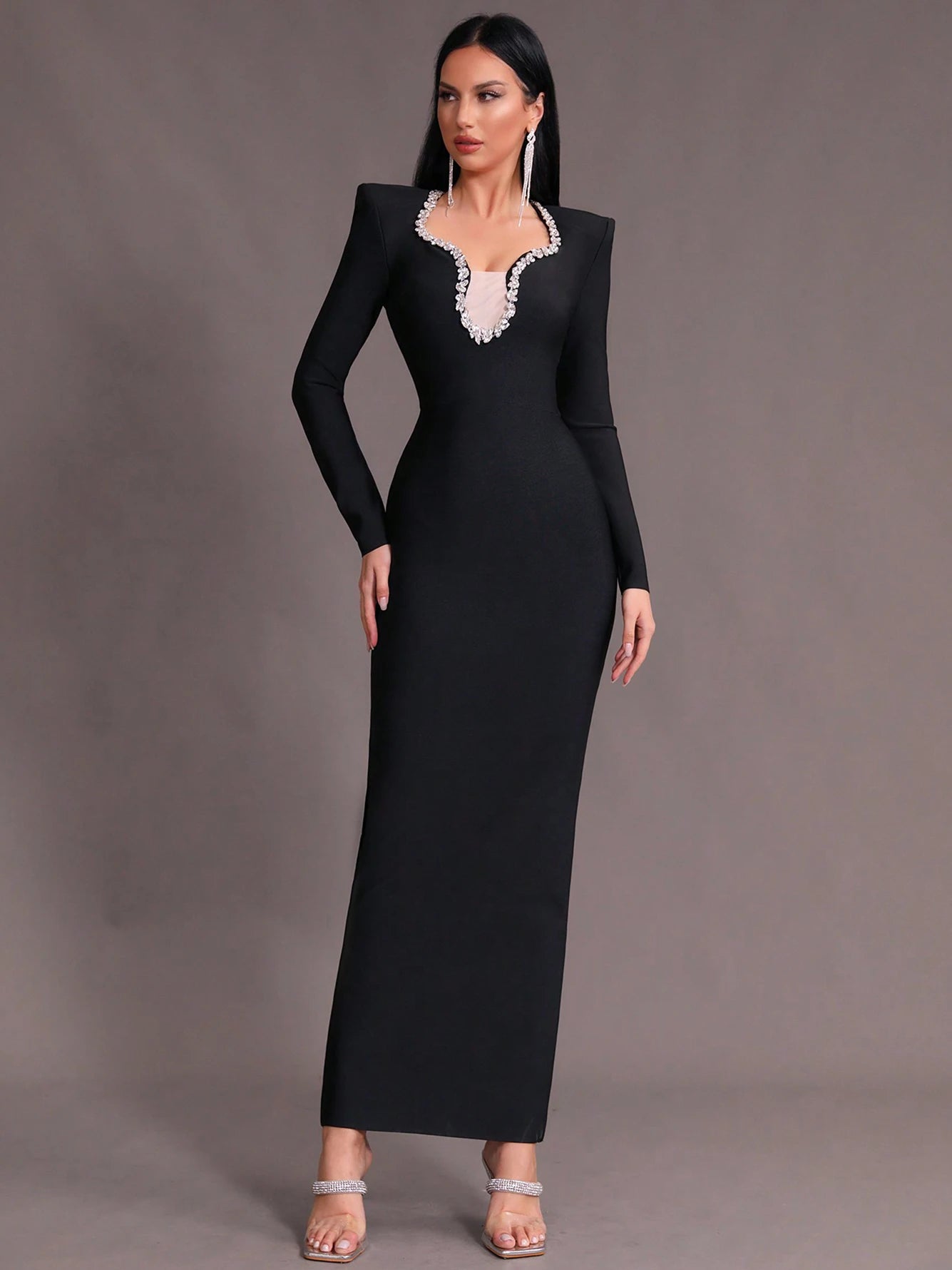 Maxi Elegant Dress With High Fashion.