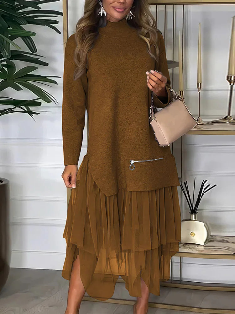 The gauze fabric allows for movement and breathability, making it ideal for a breezy, feminine look.