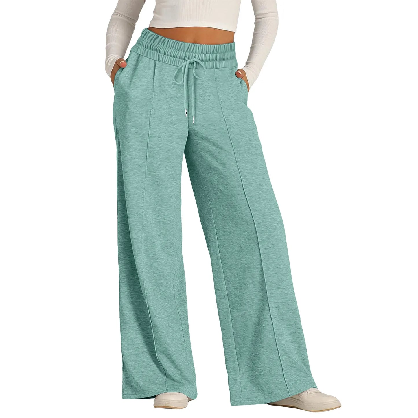 Casual Loose Wide Leg Trousers.