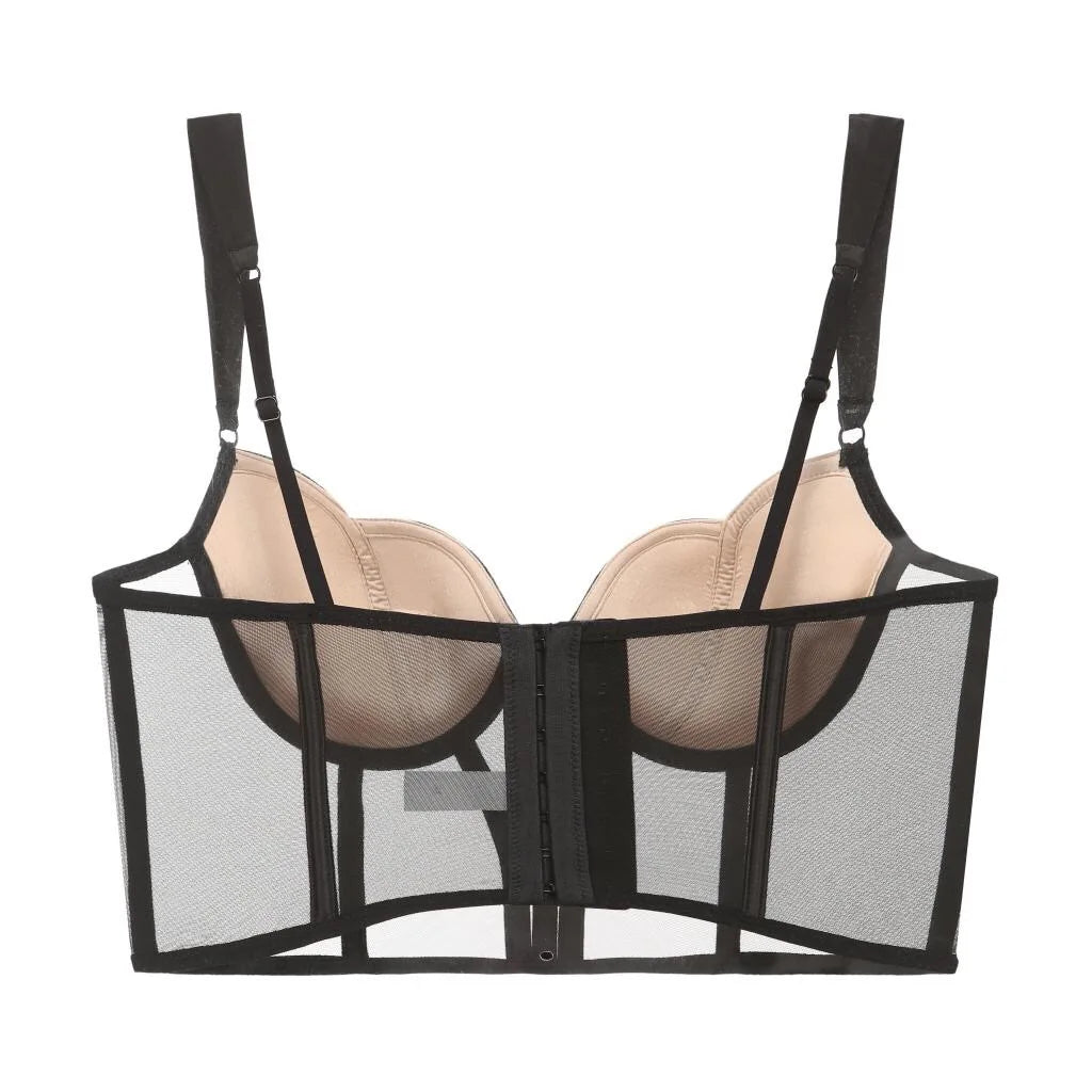 CINOON Sexy Lace Bra for Women Rubber Bone Vest Underwear Push Up Female Wedding Bralette French Corset Bras Comfort Lingerie