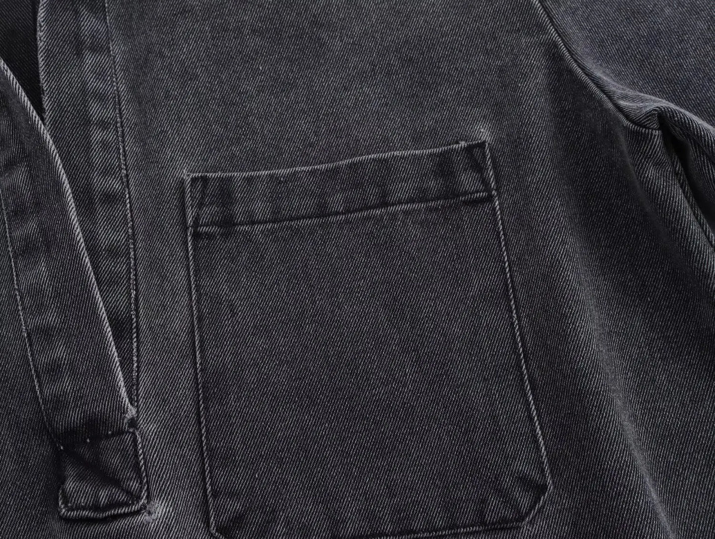 Vintage Denim Long Sleeve Coat Wide Leg Trousers.