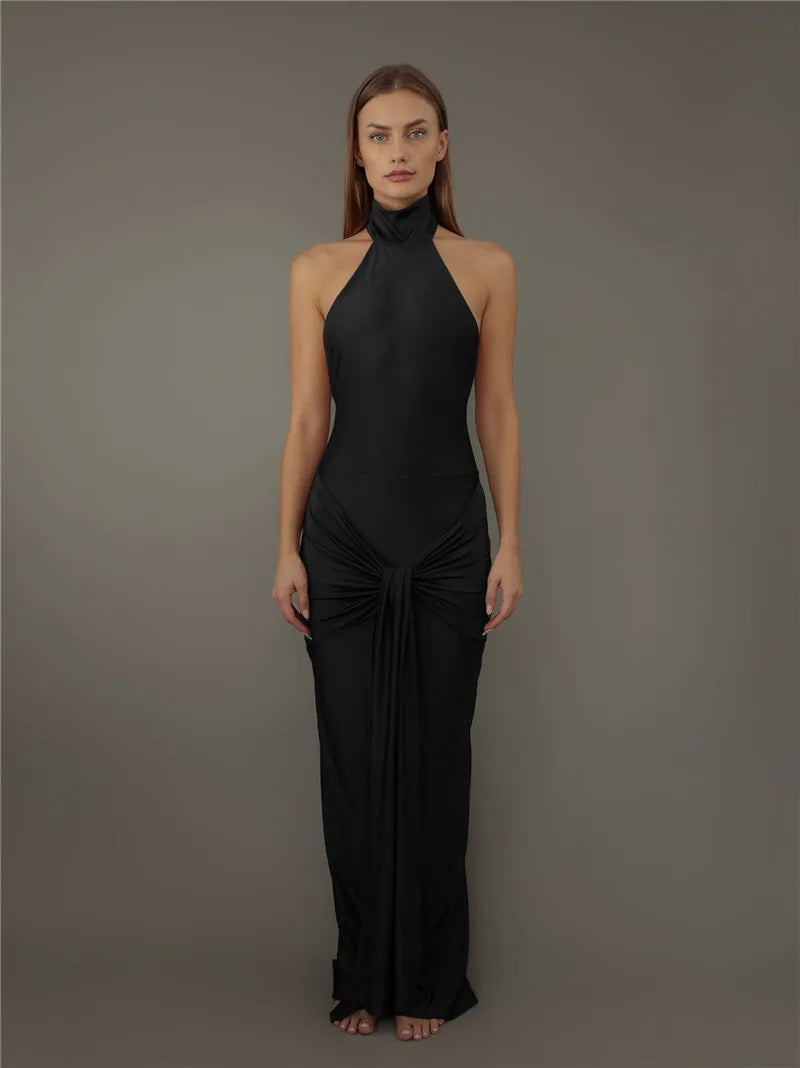 Backless Bodycon Maxi Dress.