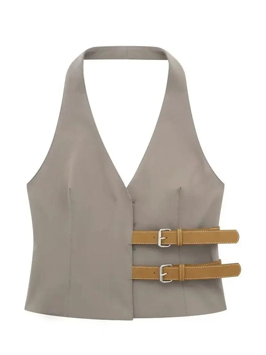 Vest Sleeveless Backless for stylish women.