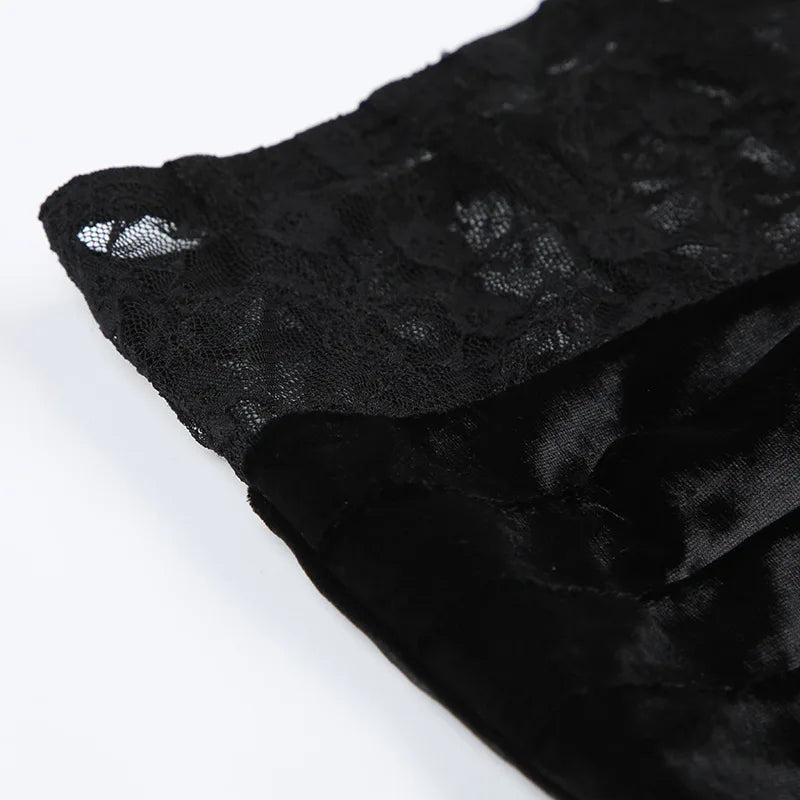 Lace Patchwork  Long Skirt.