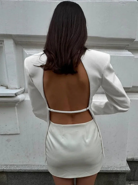 Elegant Backless Suit