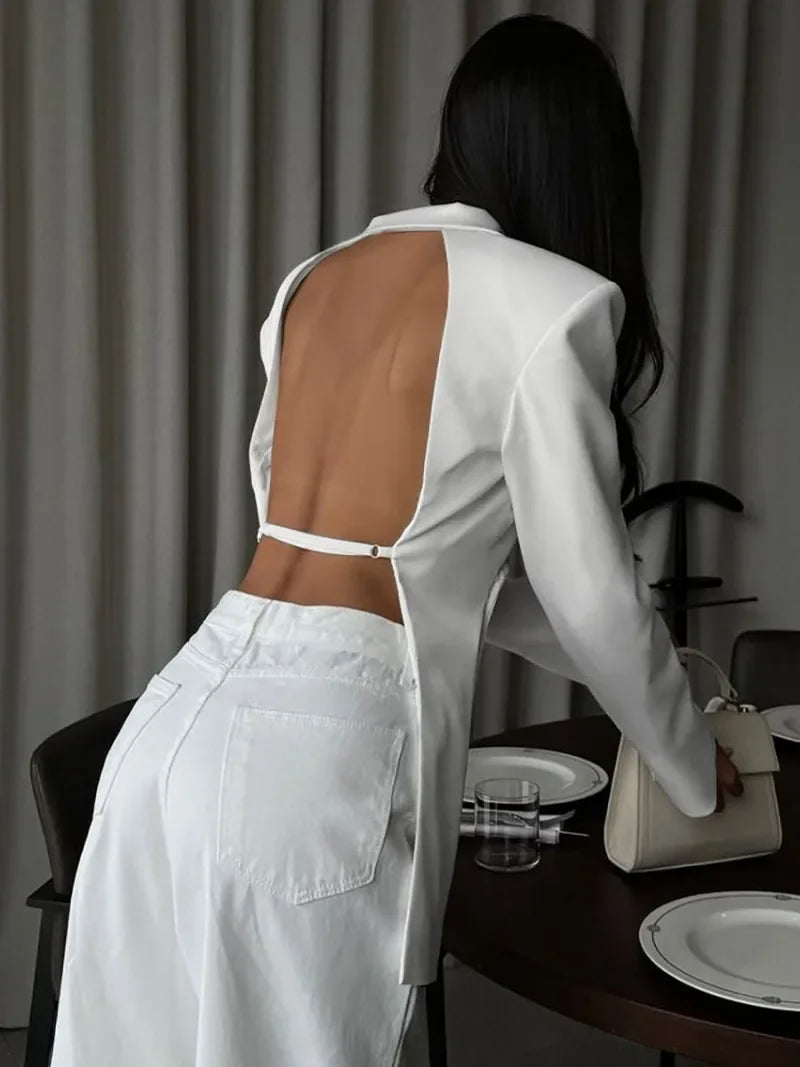 Elegant Backless Suit