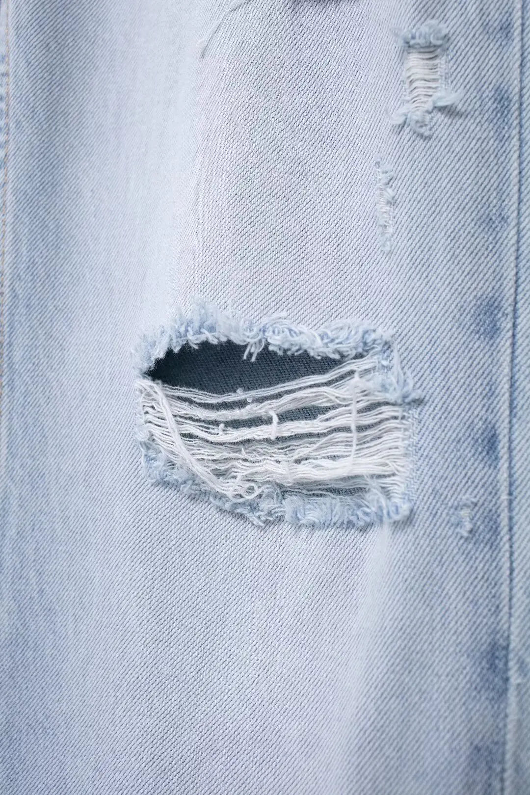 Blue Ripped Denim Jeans.