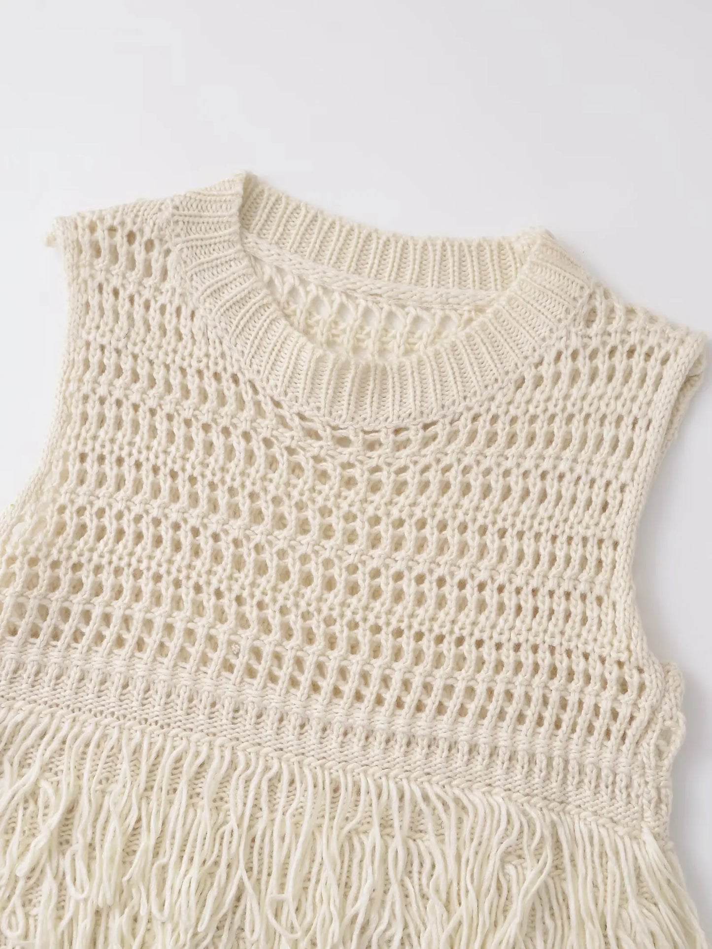 Summer Hollow Knitted Sweater Jumper.